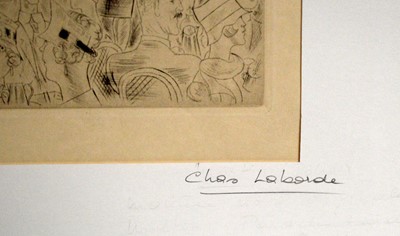 Lot 220 - Charles Labarde - Le The l au Lyons | etching