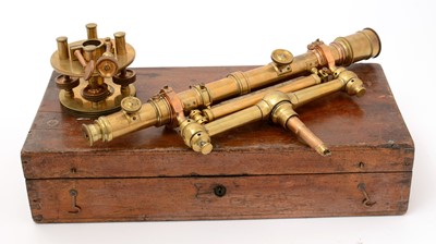 Lot 190 - A 19th Century Victorian Brass Theodolite by W & LE Gurley