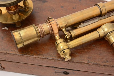 Lot 190 - A 19th Century Victorian Brass Theodolite by W & LE Gurley
