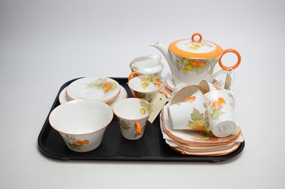 Lot 272 - A Shelley floral decorated tea service