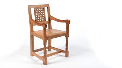 Lot 1349 - Robert 'Mouseman' Thompson of Kilburn: an oak carver chair
