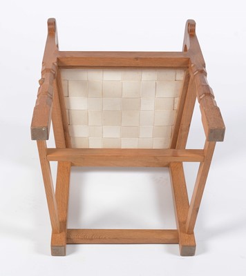 Lot 28 - Robert 'Mouseman' Thompson of Kilburn: an oak carver chair