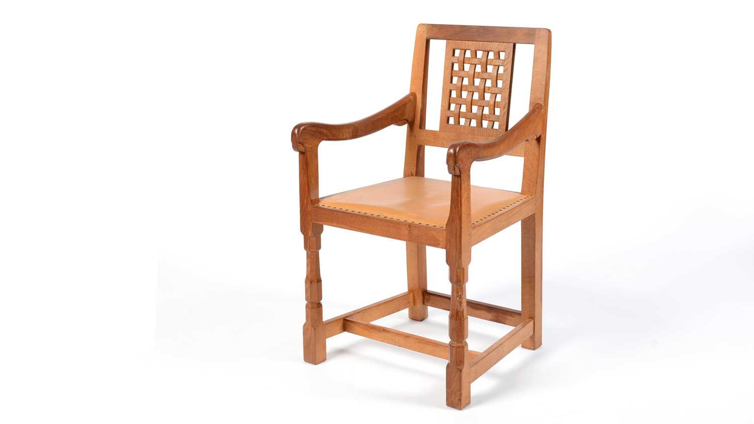 Lot 29 - Robert 'Mouseman' Thompson of Kilburn: an oak carver chair