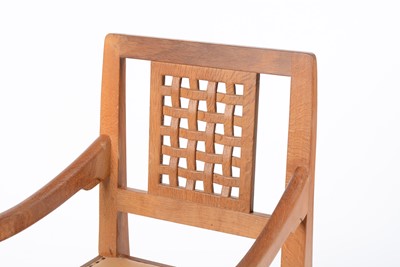 Lot 1350 - Robert 'Mouseman' Thompson of Kilburn: an oak carver chair