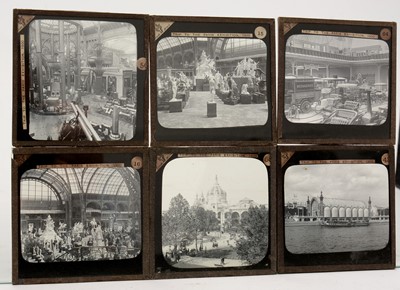 Lot 13 - A set of 70 Victorian Magic Lantern slides of the 1900 Paris Exhibition