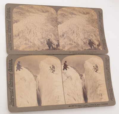 Lot 71 - An early 20th Century French Stereoscope Viewer with another and slides.