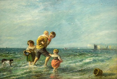 Lot 773 - 19th Century British - Caught by the Tide | oil