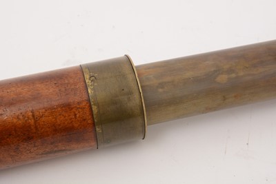Lot 194 - A 19th Century Victorian two draw telescope by Jabez Barton, Strand, London