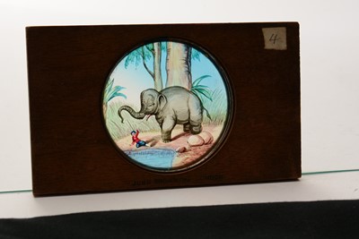 Lot 17 - A collection of 23 early 20th Century mahogany framed Magic Lantern slides
