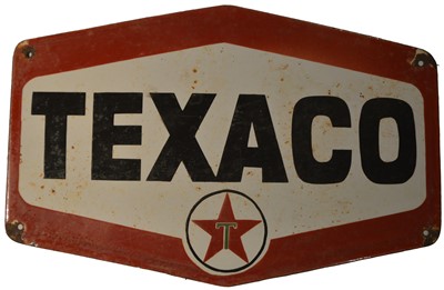 Lot 103 - An enamel advertising sign, Texaco