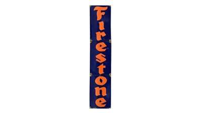 Lot 109 - ﻿A large enamel advertising sign,﻿ Firestone