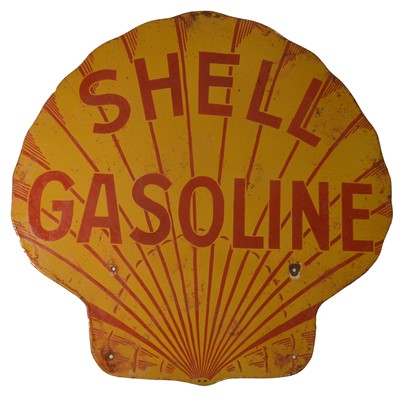 Lot 120 - ﻿An enamel advertising sign, Shell Gasoline