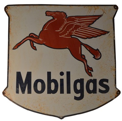 Lot 121 - ﻿An enamel advertising sign, Mobilgas