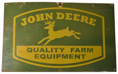 Lot 139 - ﻿An enamel advertising sign, ﻿John Deere