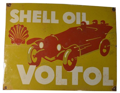 Lot 144 - ﻿An enamel advertising sign, ﻿Shell Oil Voltol