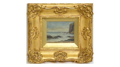 Lot 1099 - Albert Goodwin RWS RWA - Breaking Waves | oil