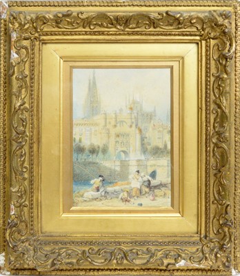 Lot 730 - Myles Birket Foster - On the Banks of the River Arlamzon | watercolour