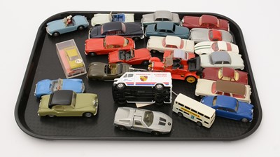 Lot 444 - Diecast model vehicles by Corgi Toys and Spot-On and a boxed Schuco Modell