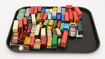 Lot 385 - Lesney Matchbox diecast commercial vehicles, buses, and other items
