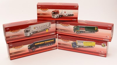 Lot 352 - Five Corgi Limited Edition Hauliers of Renown 1:50 scale commercial trucks