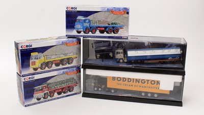 Lot 362 - Three Corgi Limited Edition Hauliers of Renown diecast commercial vehicles; and two others