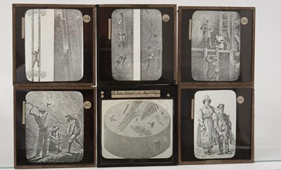 Lot 21 - Collection of early 20th Century Magic Lantern slides related to mining