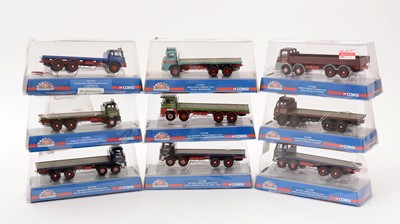 Lot 383 - A selection of Corgi Marques of Distinction diecast flatbed trucks