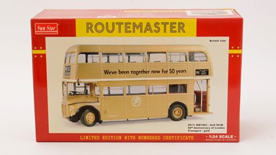 Lot 450 - Sunstar Limited Edition diecast model Routemaster Bus for the 50th Anniversary of London Transport