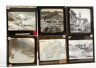 Lot 28 - A collection of early 20th Century Magic Lantern slides of Switzerland