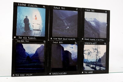 Lot 31 - A collection of early 20th Century Magic Lantern slides of a tour through Switzerland