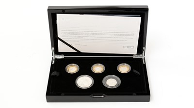 Lot 201 - The Royal Mint United Kingdom 2018 Silver Proof Piedfort five-coin commemorative set