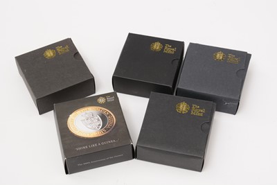 Lot 588 - The Royal Mint United Kingdom £2 Piedfort Silver Proof coins