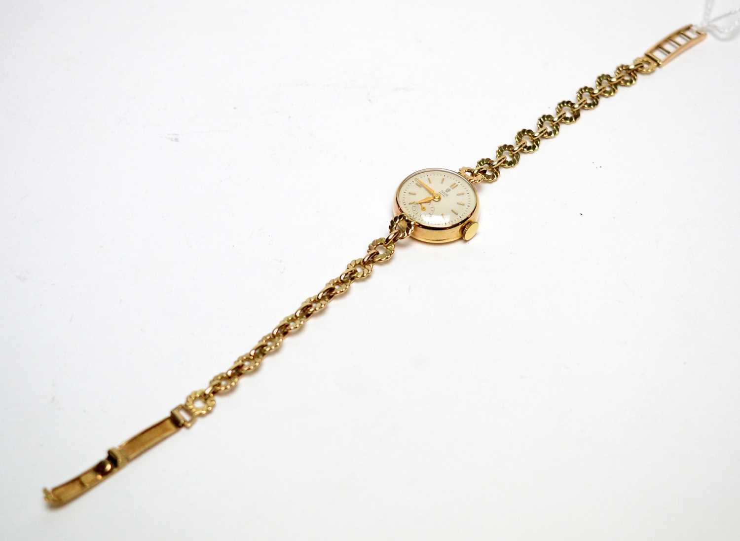 Lot 156 - A 9ct yellow gold Tudor Royal ladies cocktail watch