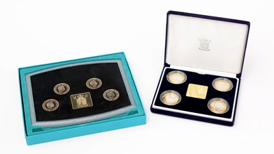 Lot 596 - The Royal Mint United Kingdom 2002 Manchester Commonwealth Games Silver Proof Set; and another