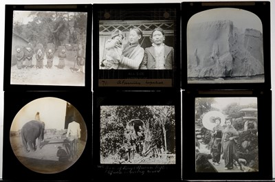 Lot 54 - A collection of early 20th Century Magic Lantern slides from around the world
