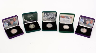 Lot 488 - The Royal Mint United Kingdom Silver Piedfort Proof Crowns