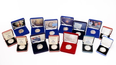 Lot 489 - The Royal Mint United Kingdom Silver Proof Crown and other Coins