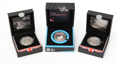 Lot 492 - The Royal Mail London Olympics £5 Silver Proof Coins.