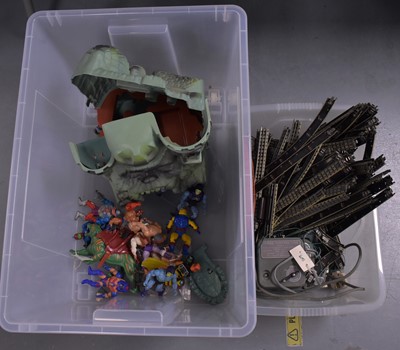 Lot 328 - A Masters of the Universe Castle Grayskull model; together with a collection of model figures
