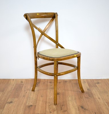 Lot 51 - A set of seven bentwood cafe style dining chairs