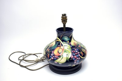 Lot 372 - A Moorcroft ‘Queens Choice’ ceramic table lamp