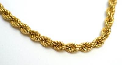 Lot 147 - A 9ct yellow gold twist pattern necklace