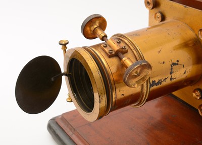 Lot 3 - An early 20th Century mahogany and brass Magic Lantern