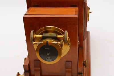 Lot 2 - An early 20th Century brass and mahogany Magic Lantern