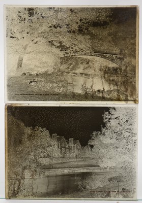Lot 66 - A collection of early 20th Century brass plate negative slides