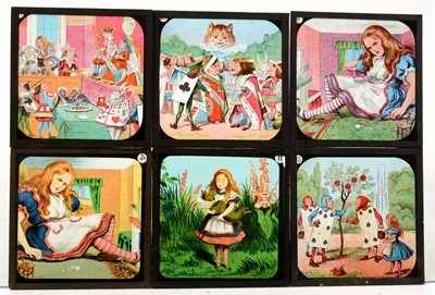 Lot 5 - A collection of 90 early 20th Century Magic Lantern slides of Alice in Wonderland