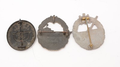 Lot 199 - Three German WWII badges