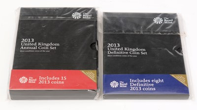 Lot 518 - The Royal Mint United Kingdom 2013 Definitive Coin Set and Annual Coin Set