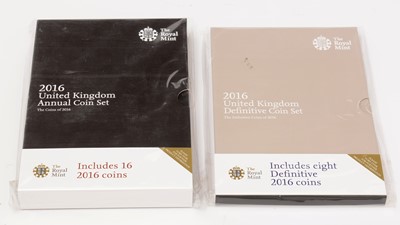 Lot 520 - The Royal Mint United Kingdom 2016 Definitive Coin Set and Annual Coin Set