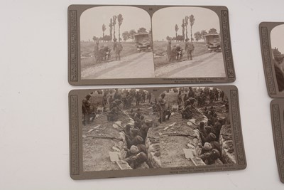 Lot 78 - A set of early 20th Century stereoscope slides by Realistic Travels, Official Series The Great War
